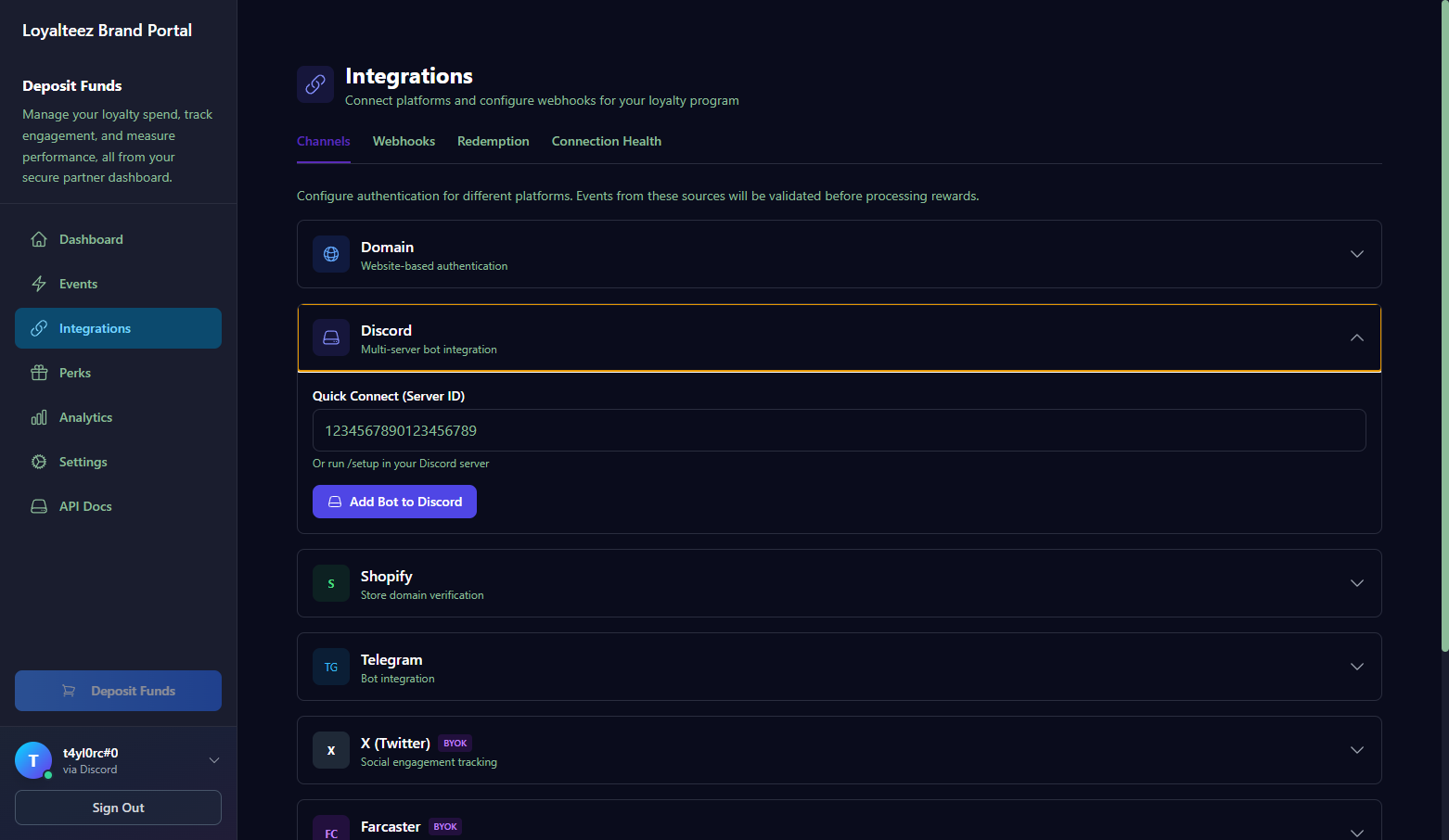 Discord Integration